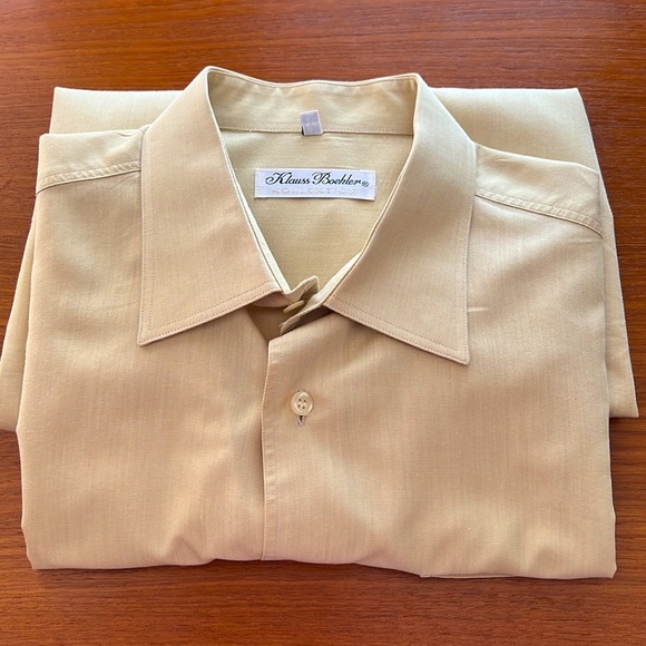 Klaus Boehler Dresser shirt Light Golden yellow like new condition - Picture 1 of 12